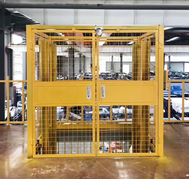 阳泉智能导轨式升降机亮相